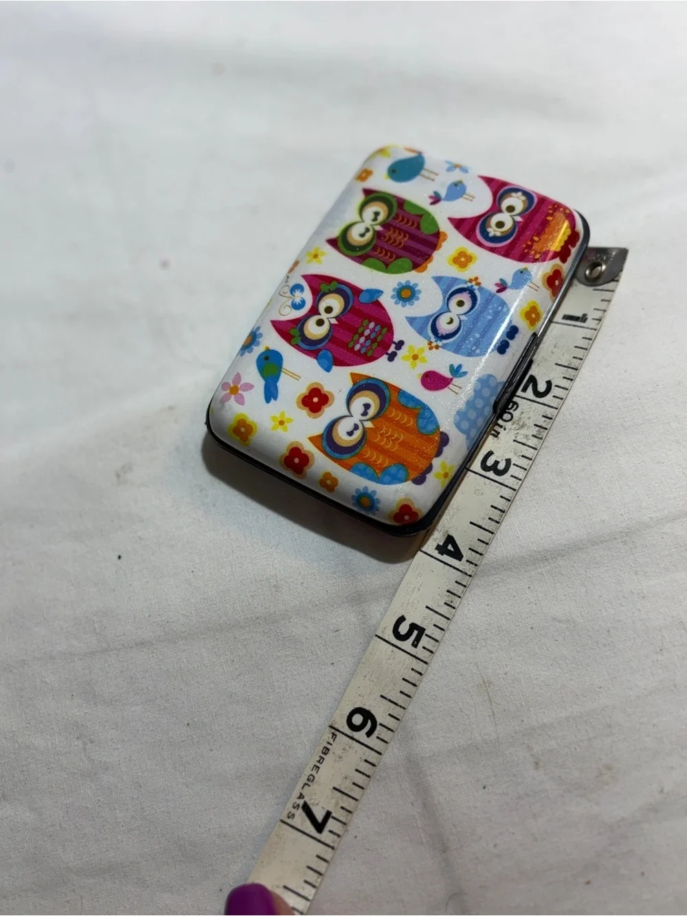 Cute Owls Pattern Wallet Card Holder - Multicolor